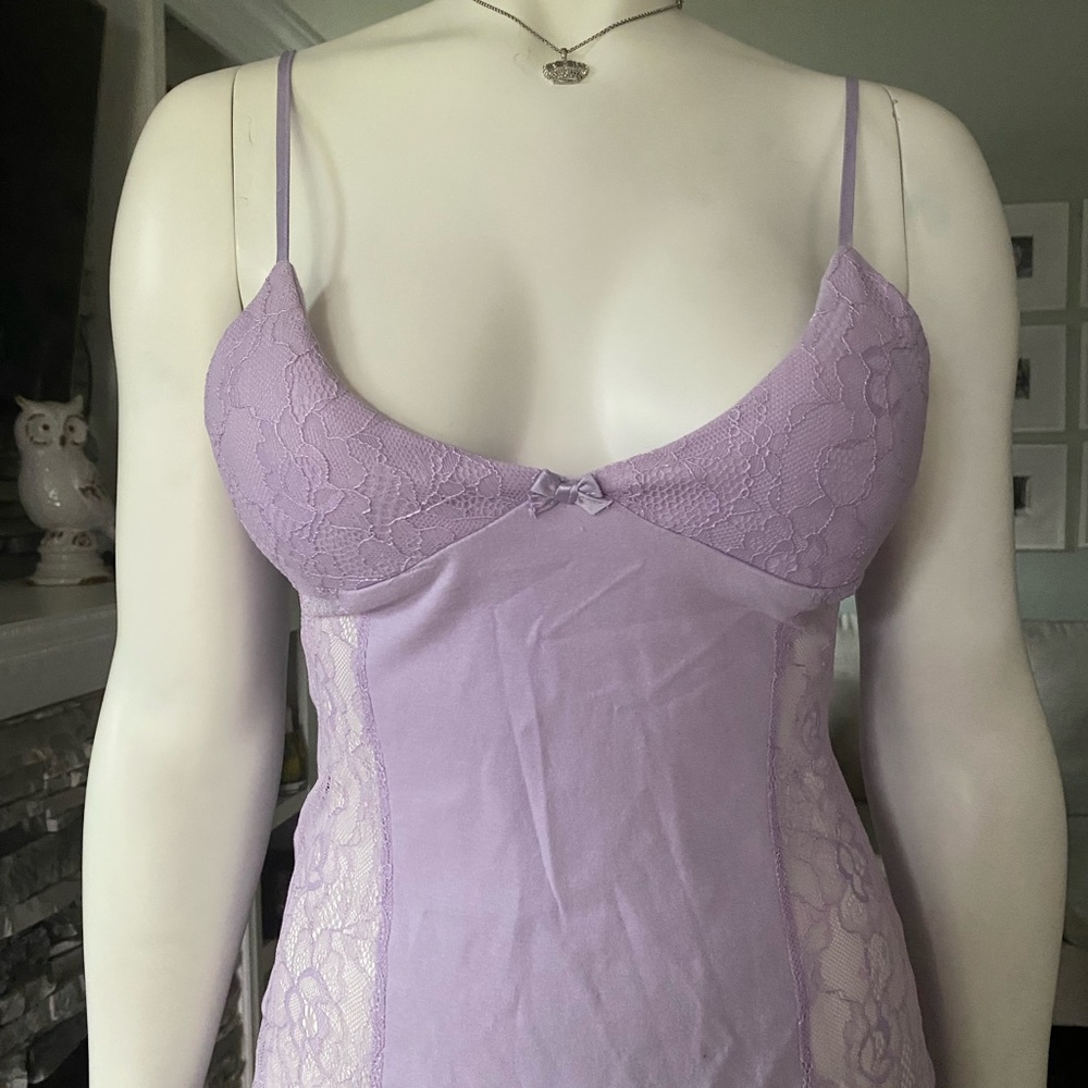 Dolls Kill Lavender Lace Mini Dress - Picture 6 of 7